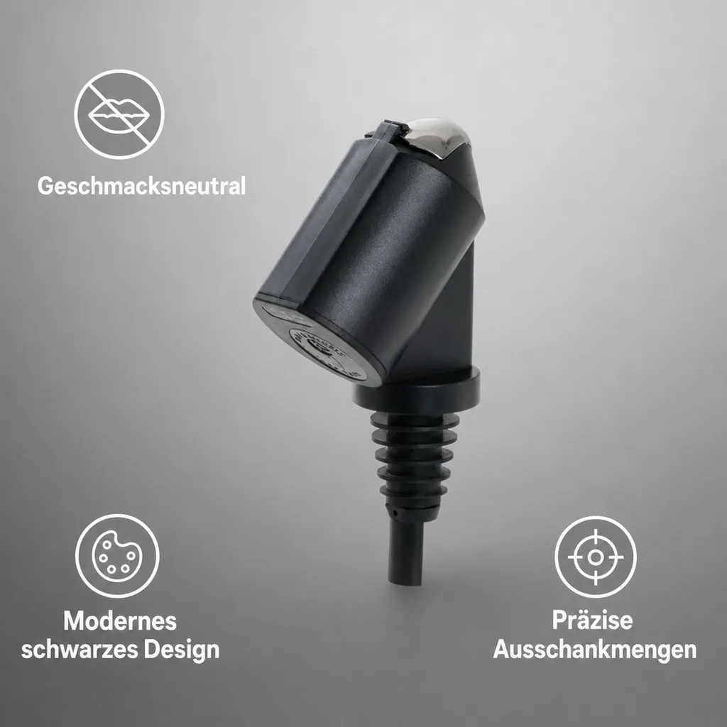 Portionierer, Ausgießer - "Bottle Master 3000" schwarz, für 0,5 - 1,5 Liter Flaschen, Ausgießer, Ausschankmenge: 30 ml