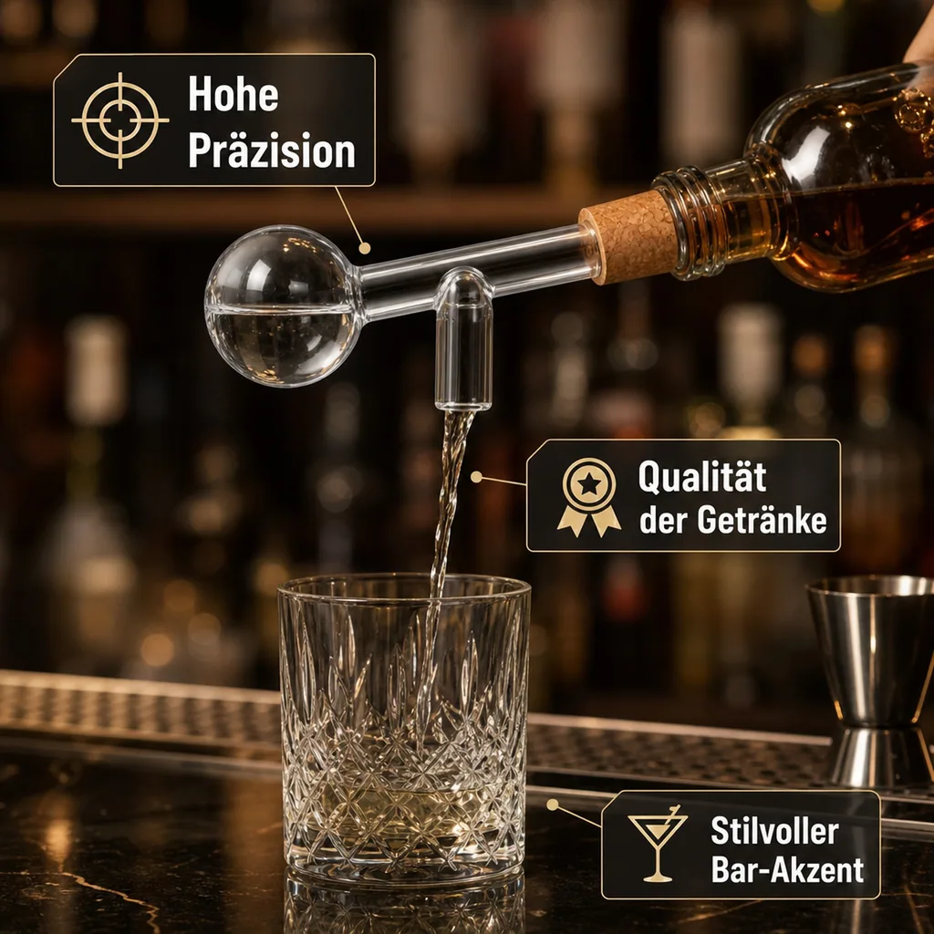 Glas-Portionierer, Glasdosierer - LOOK, 2,0 cl.(20 ml.) für 0,5 - 0,7 lt. Flaschen