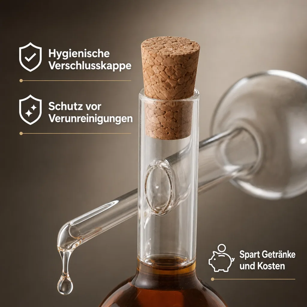 Glas-Portionierer, Glasdosierer - LOOK, 2,0 cl.(20 ml.) für 0,5 - 0,7 lt. Flaschen