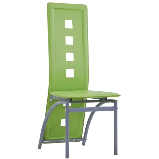 Esszimmerstühle 4-Sitzer Kunstleder grün