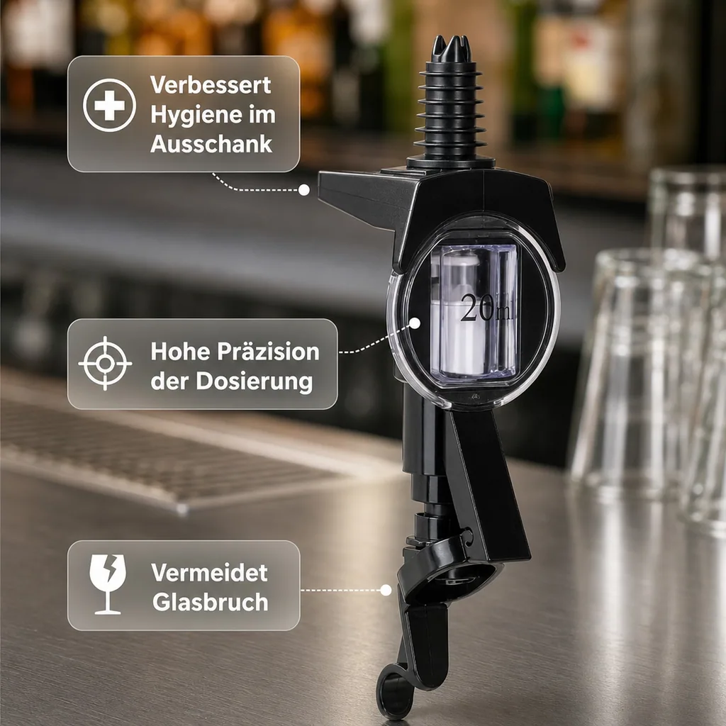 Portionierer, Schnapsausgießer, Spirituosen Dosierer - Spirit Master, Anisfest - !NEUE TECHNIK!, Ausschankmenge: 40 ml