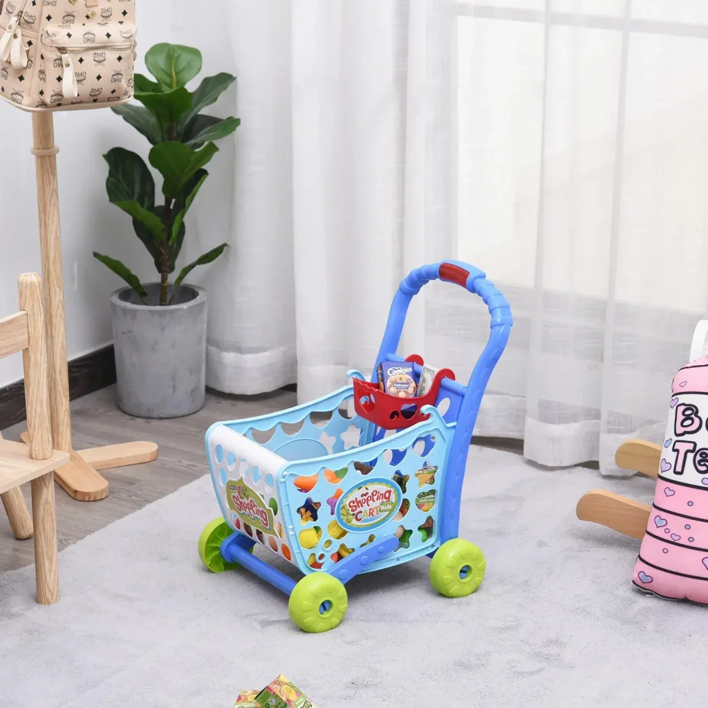 Kinder Einkaufswagen mit Zubehör