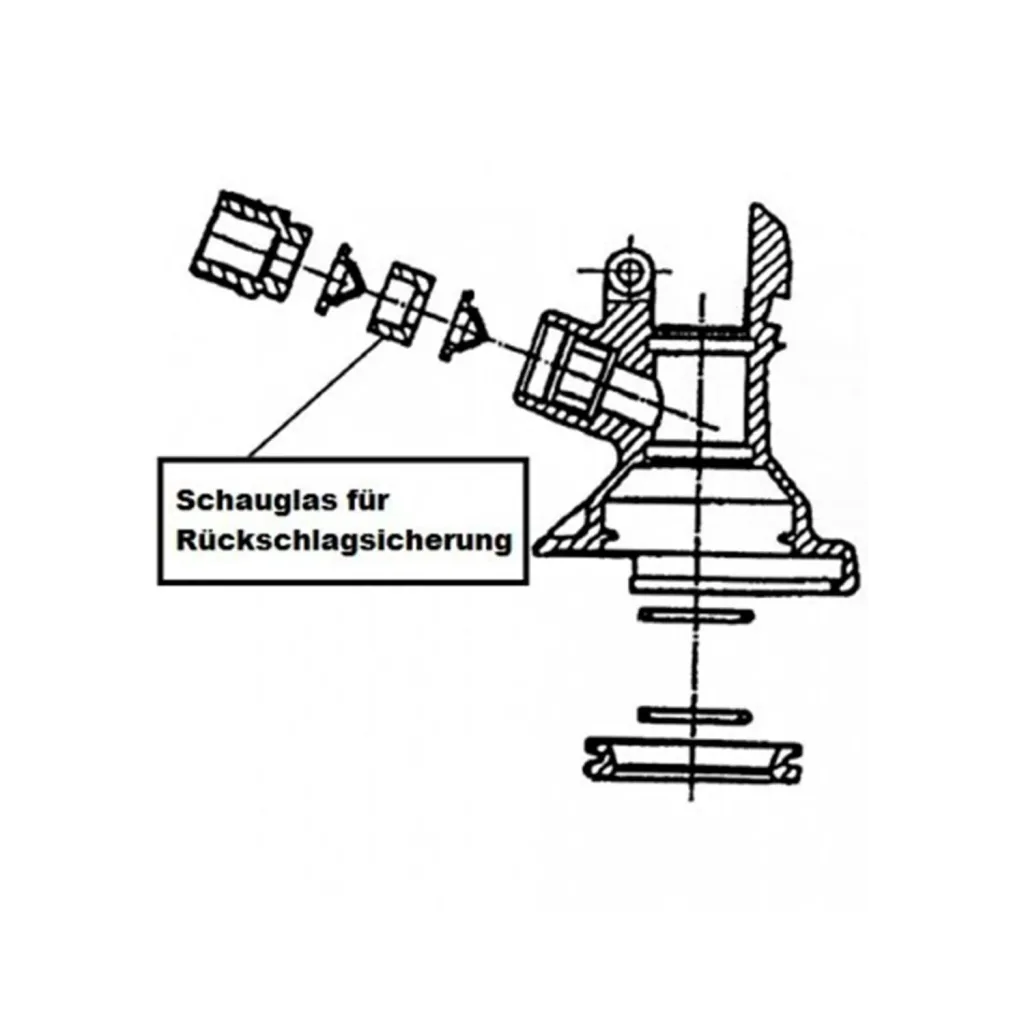 Schauglas für Keg Verschluss (Micro Matic)