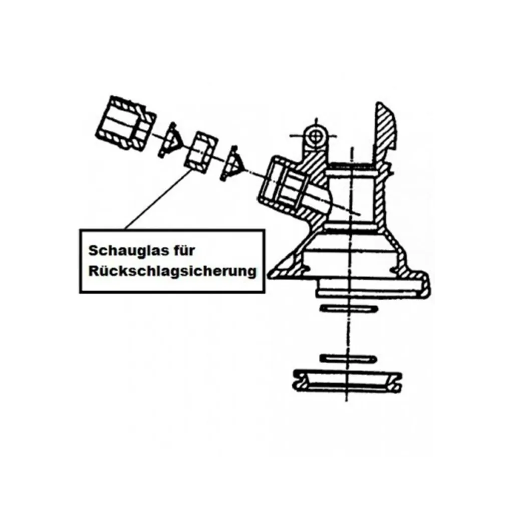 Schauglas für Keg Verschluss (Micro Matic)
