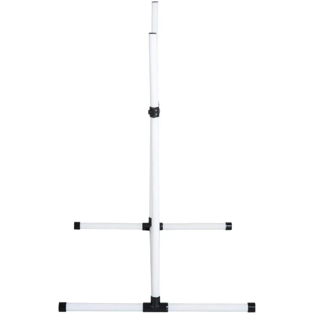 Agility Hürdenset Slalom Stangen Hunde Training Set 4 x Hürden Weiß