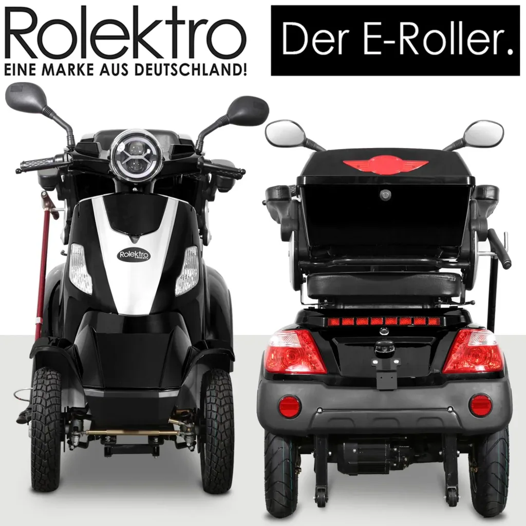 E-Quad 25 V. 2 Schwarz - 1.000 Watt + Straßenverkehrszulassung