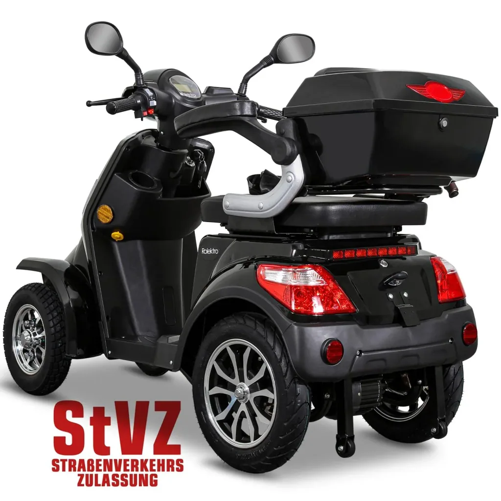 E-Quad 25 V. 2 Schwarz - 1.000 Watt + Straßenverkehrszulassung