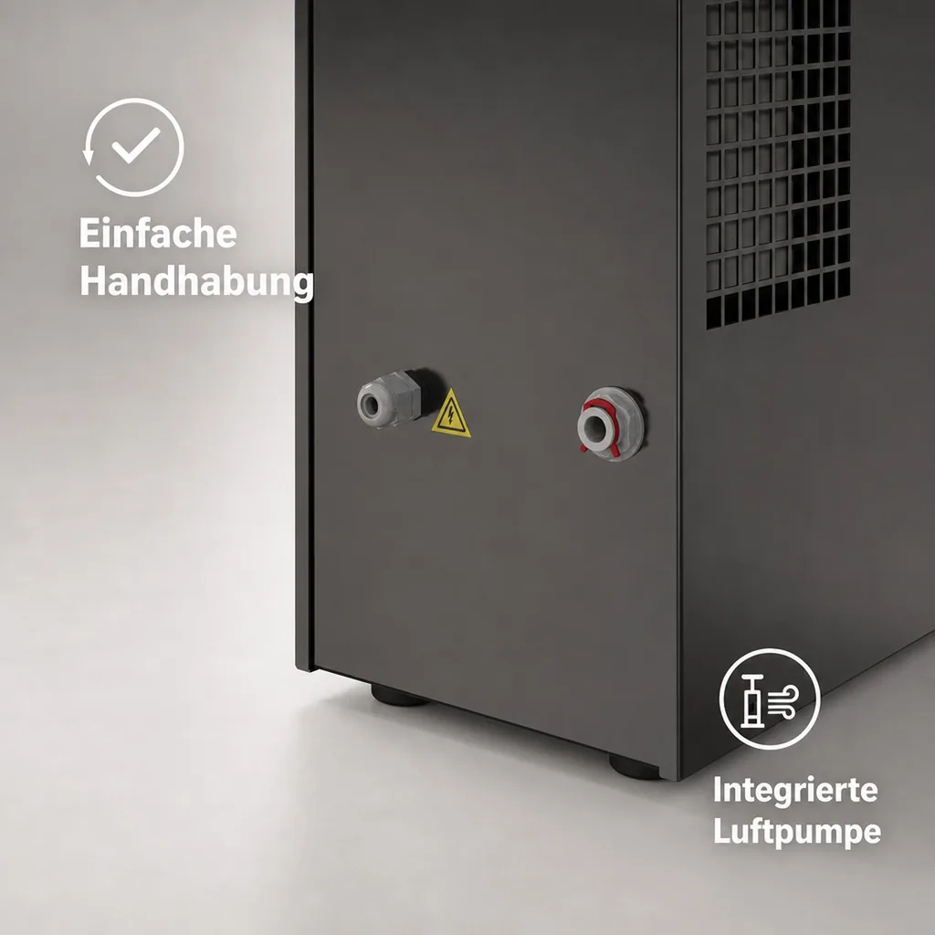 Zapfanlage, Bierzapfanlage JET 30K Bierkoffer mit Luftpumpe Durchlaufkühler 1-leitig Trockenkühler, bis zu 30 Liter/h