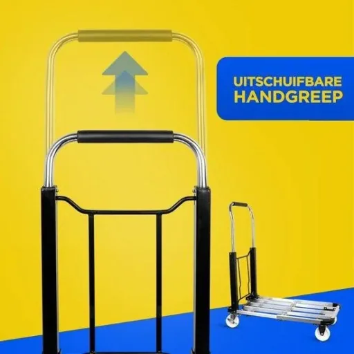 Trolley / Klappbarer Plattformwagen - 71 x 41 x 94,5 cm - Belastung bis 150kg