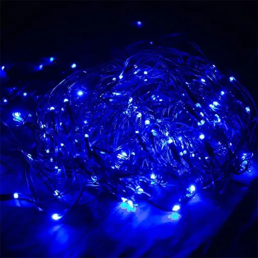 Netz-Lichterkette blau 160 LED 200x150cm