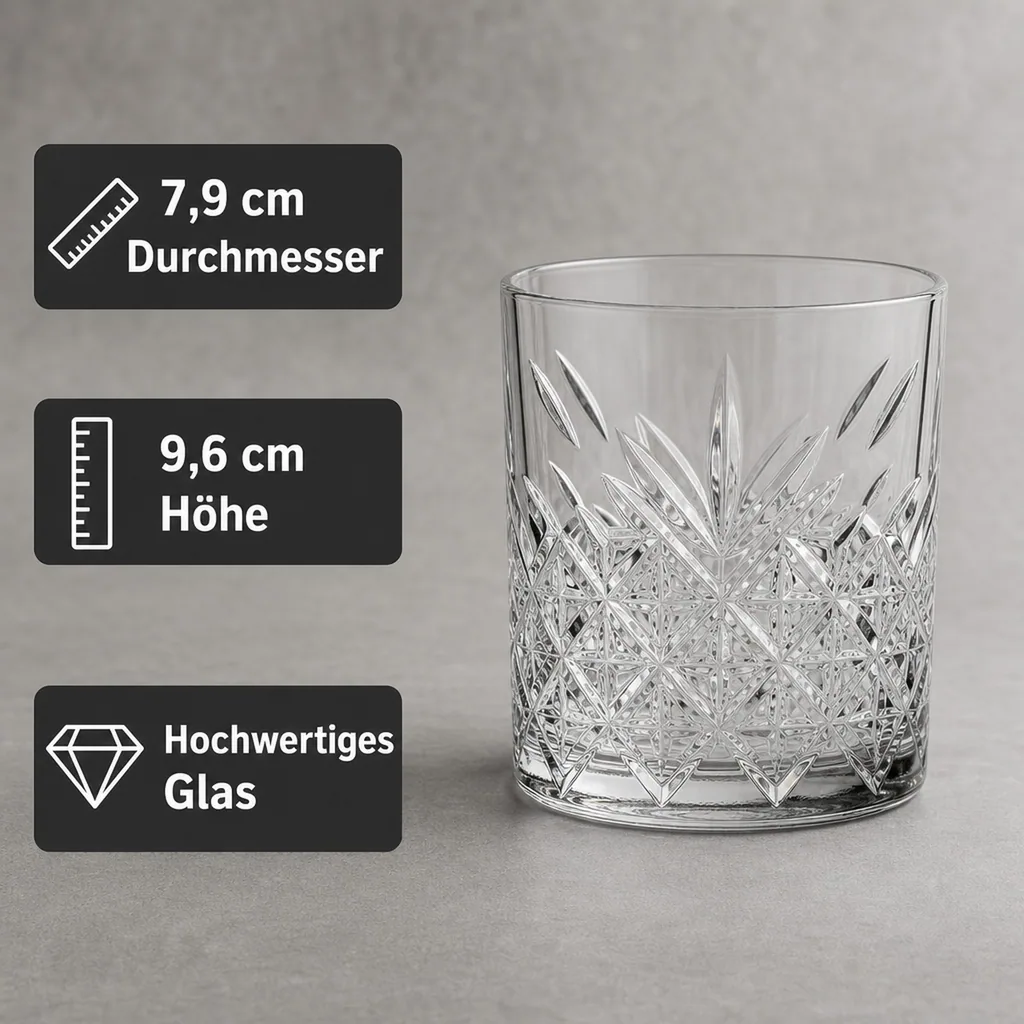 Whiskygläser, Whiskybecher - 12er-Set - Timeless, 345 ml