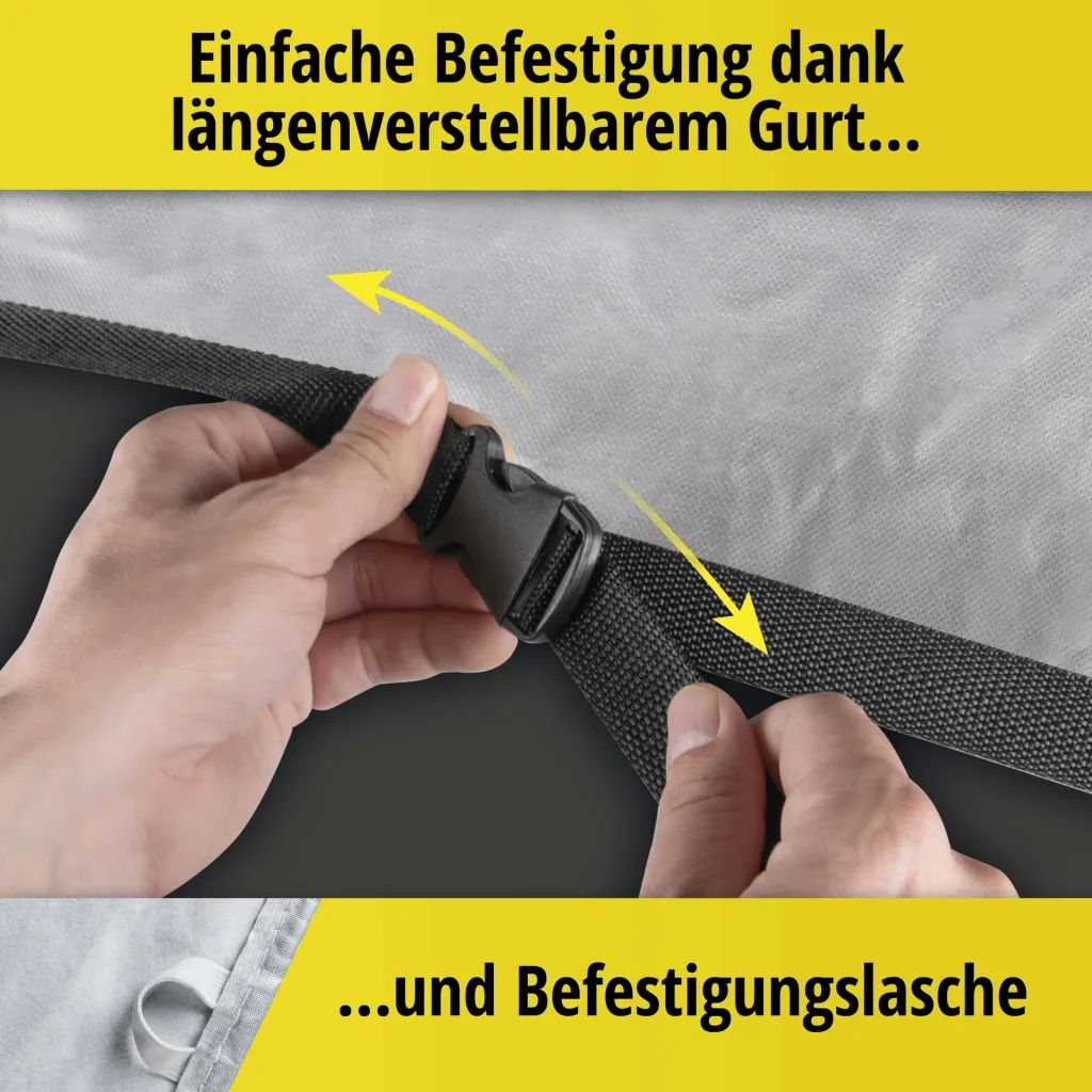 Autoabdeckplane Sun Reflect - Größe 5 - 452x176x145cm - 112g/m² - PES beschichtet