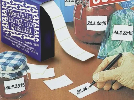 Tiefkühl - Etiketten im Spender, 500 Stück