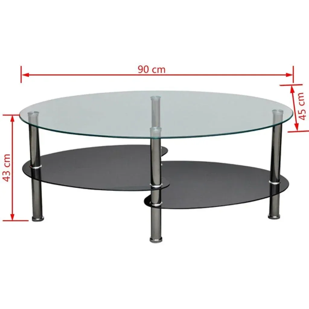 Couchtisch mit exklusivem Design schwarz