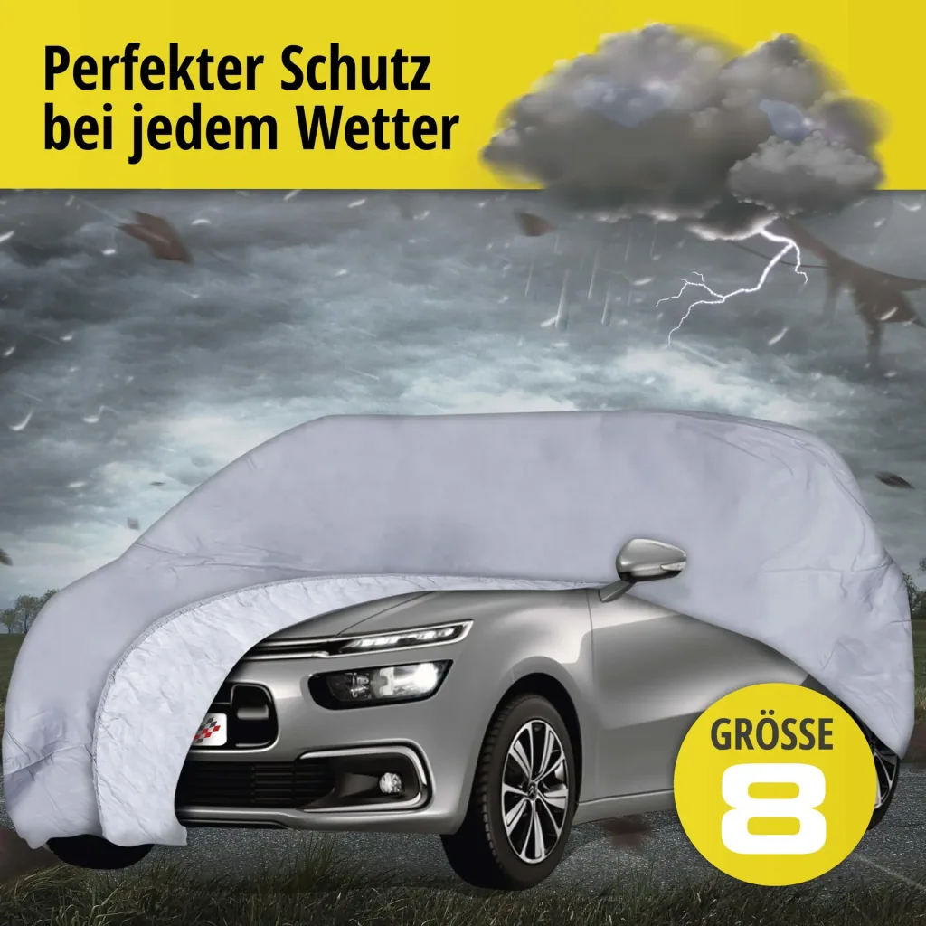 Autoabdeckplane all weather - Größe 8 - 415x172x170cm - PVC beschichtet