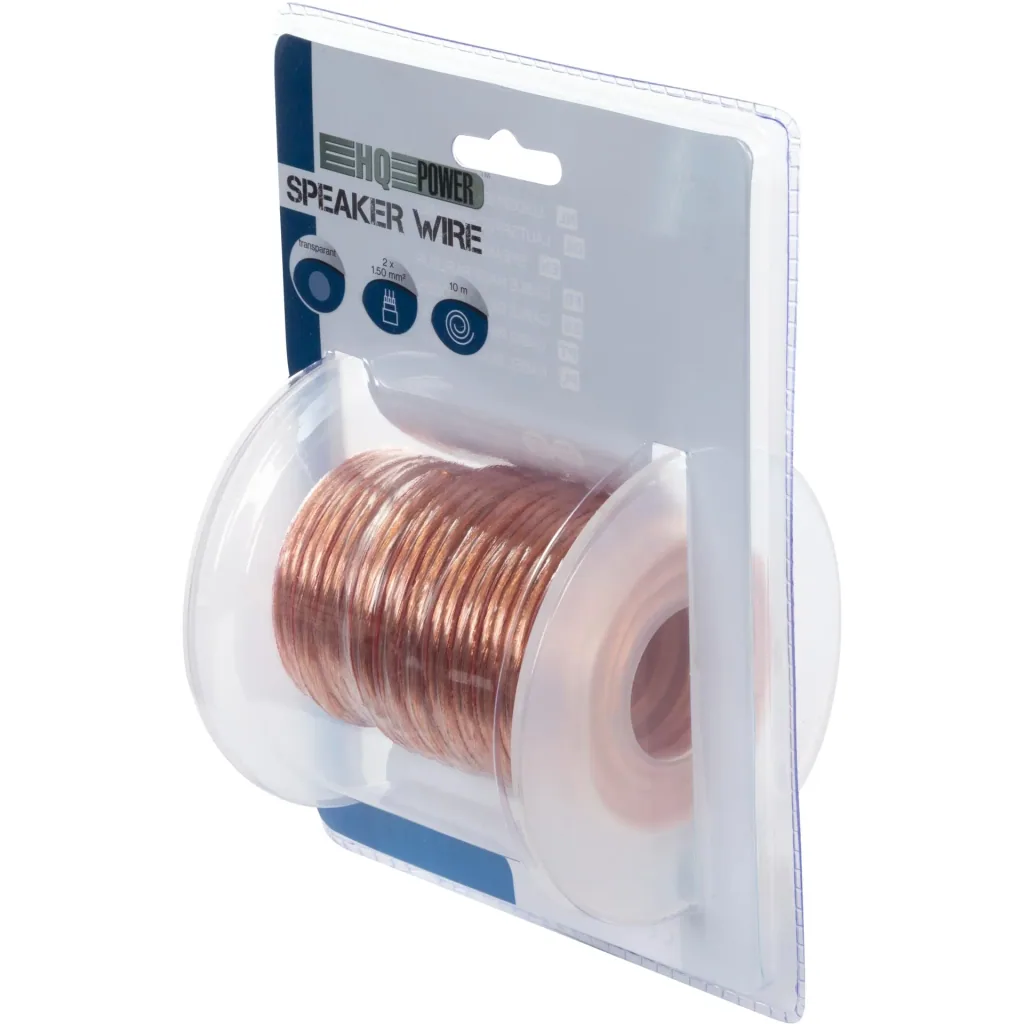 lautsprecherkabel - transparent - 2 x 1.50 mm² - 10 m