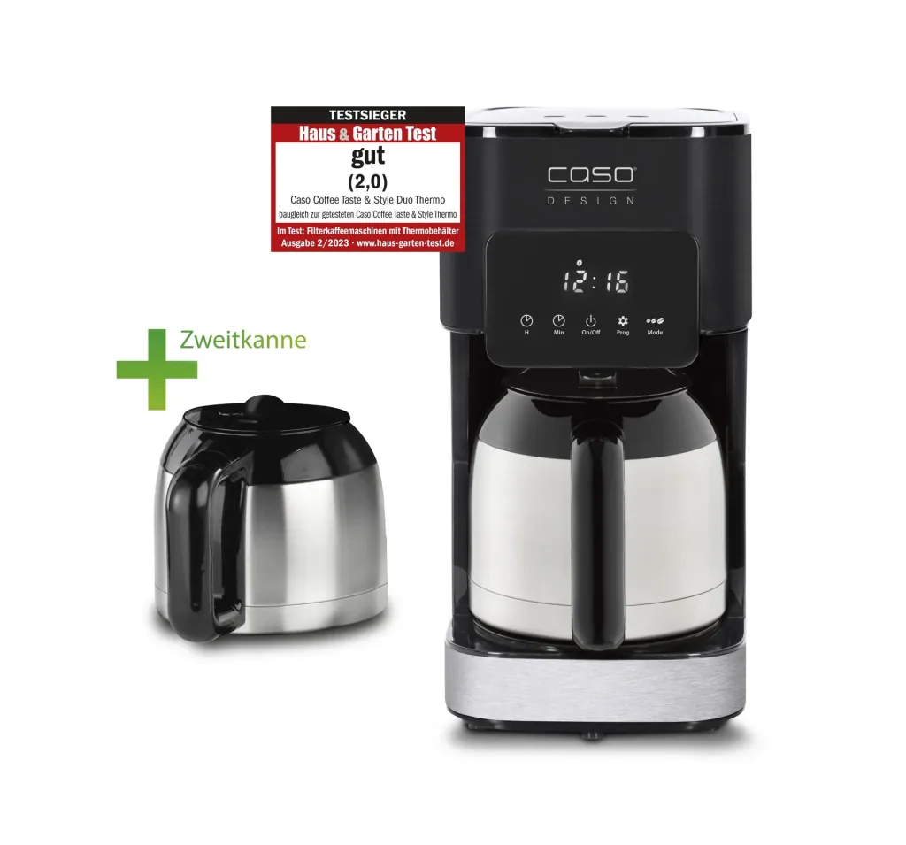 Kaffeemaschine "Coffee Taste & Style Duo Thermo", inklusive 2 Thermokannen, Edelstahl, 10 Tassen, 800 Watt