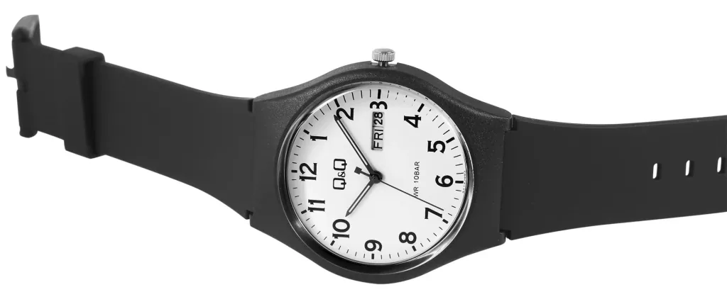 Unisex Armbanduhr mit Datumsanzeige und Quarzwerk