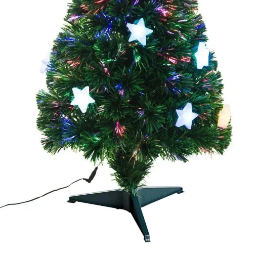 Weihnachtsbaum 0,9 m Christbaum Kunsttanne 90 Äste mit LED-Lichtern