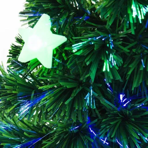 Weihnachtsbaum 0,9 m Christbaum Kunsttanne 90 Äste mit LED-Lichtern