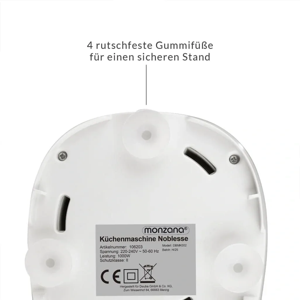 Küchenmaschine Noblesse silver 1000