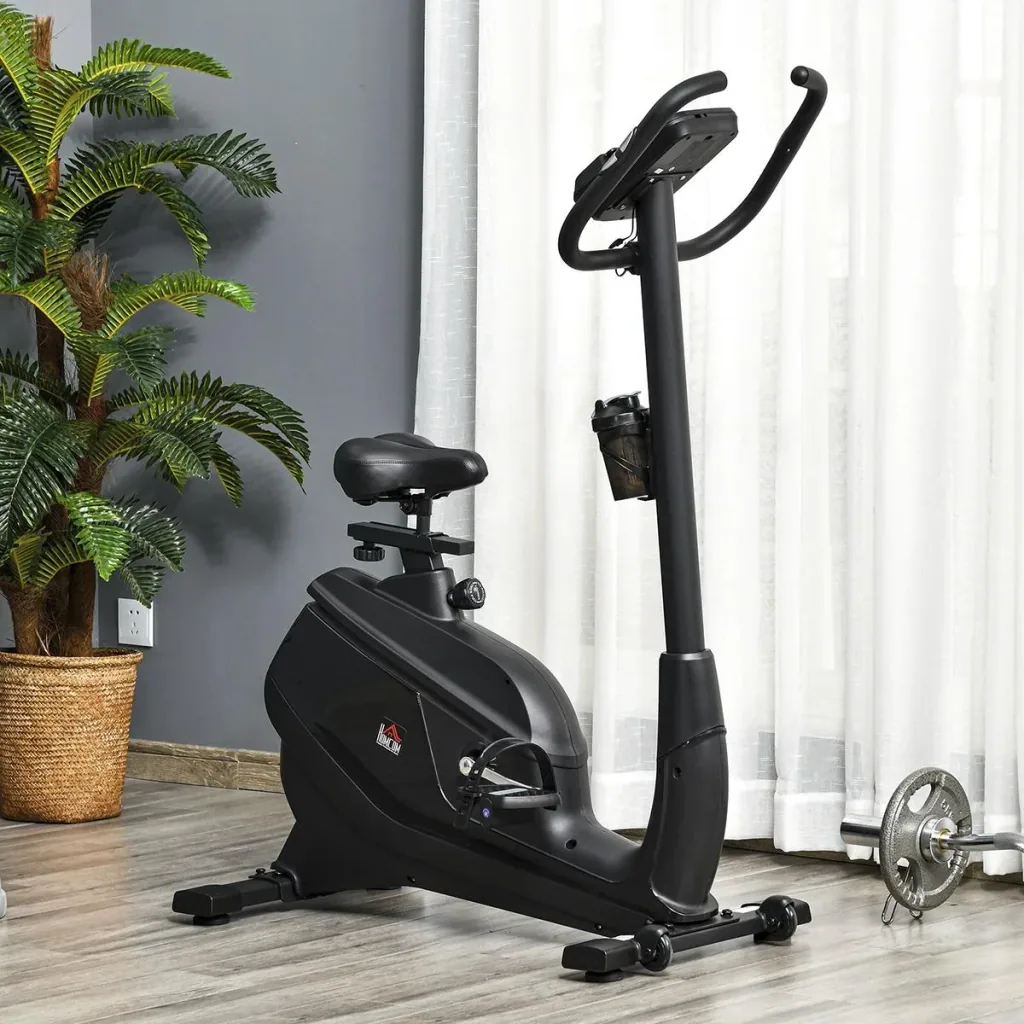 Heimtrainer Fahrradtrainer Trimmrad Magnetisch Pulsmessung LCD-Computer-Display Fitness Fahrrad einstellbar 150 kg Stahl