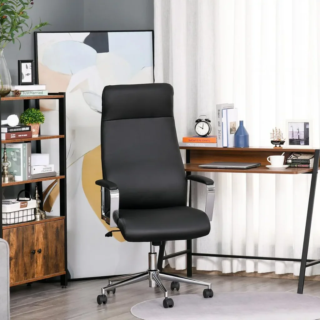 Bürostuhl ergonomisch geformt schwarz