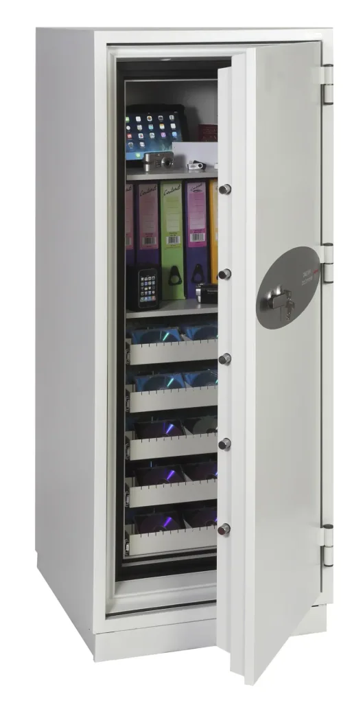 Datenschutztresor Data Commander Außenmaße 1685 x 690 x 720 mm, mit Schlüsselschloss