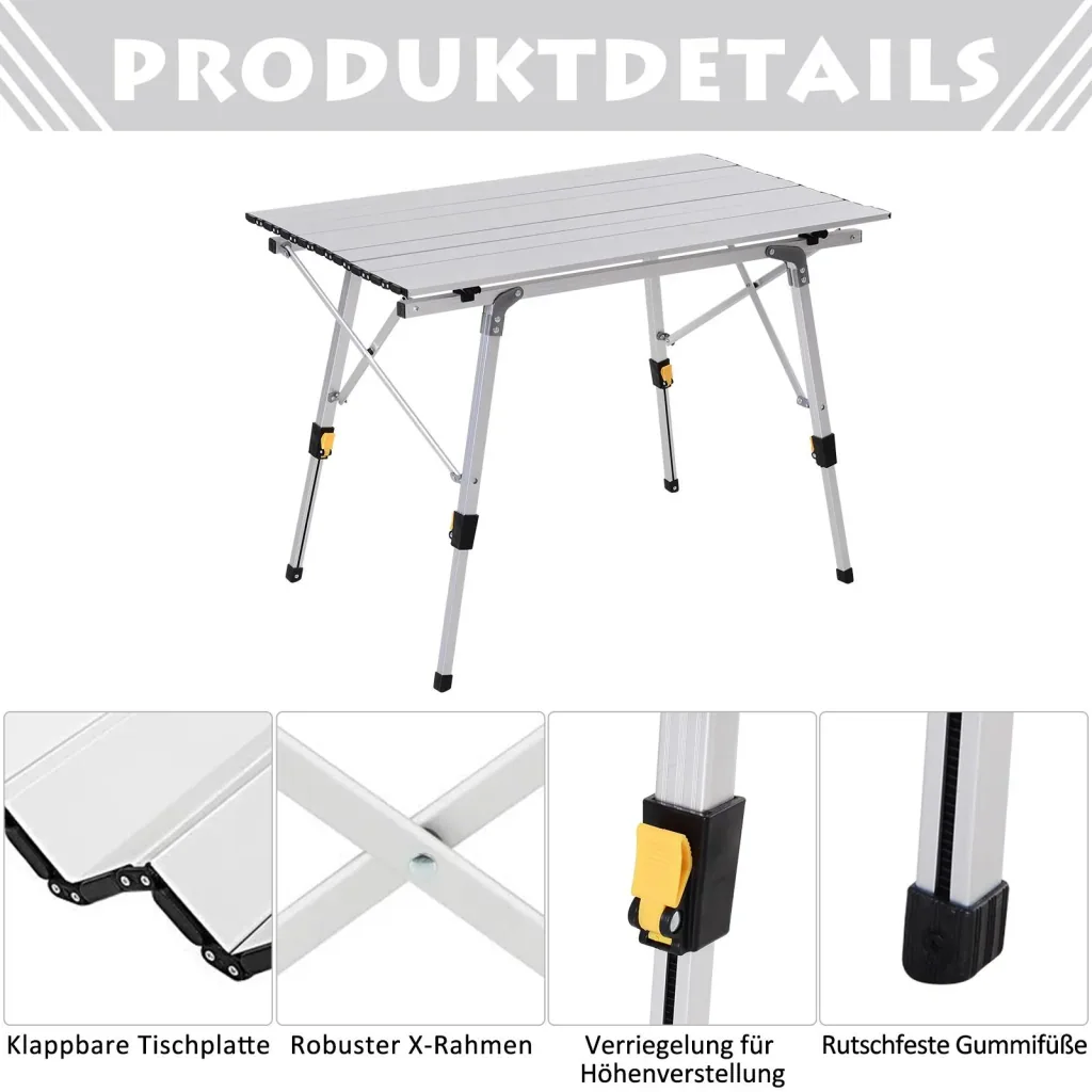 Campingtisch höhenverstellbar