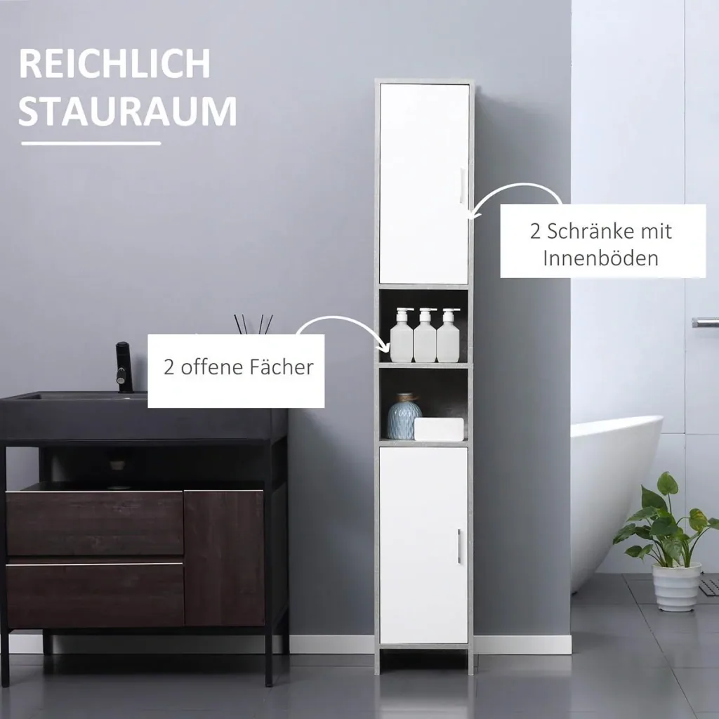 Badezimmerschrank 30 cm x 30 cm x 180 cm