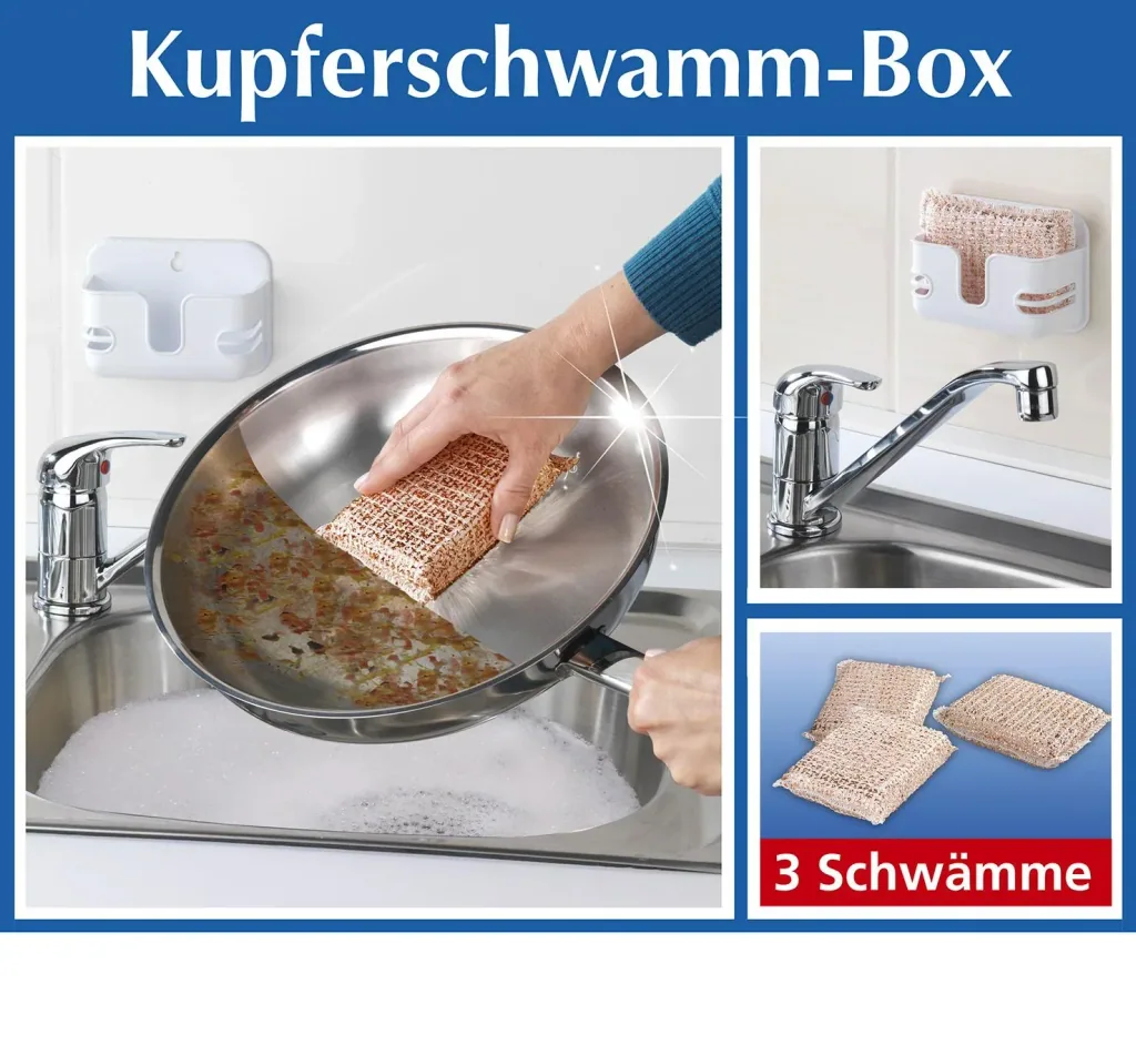 Kupferschwamm und Box