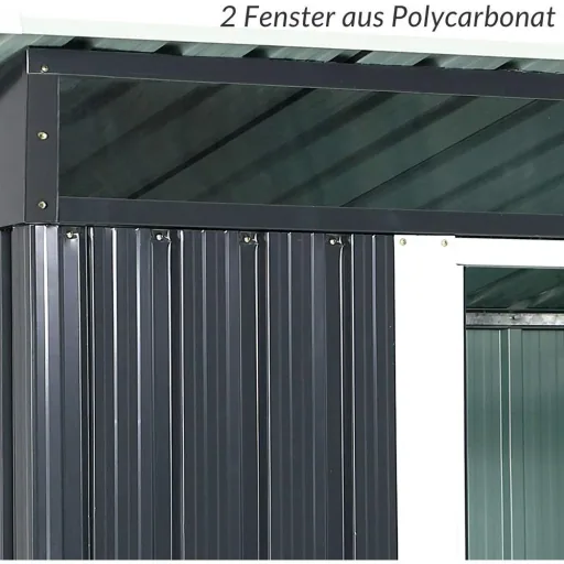Metallschuppen 196x122x180cm - Selbstmontage