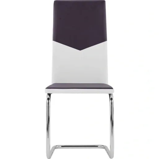Esszimmerstühle 2 Stück Kunstleder braun