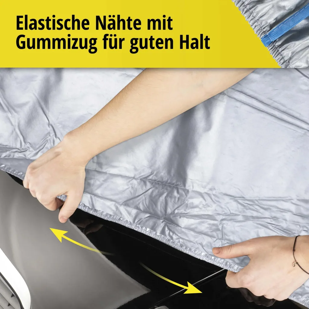 Autoabdeckplane Sun Reflect - Größe 9 - 465x180x165cm - 112g/m² - PES beschichtet