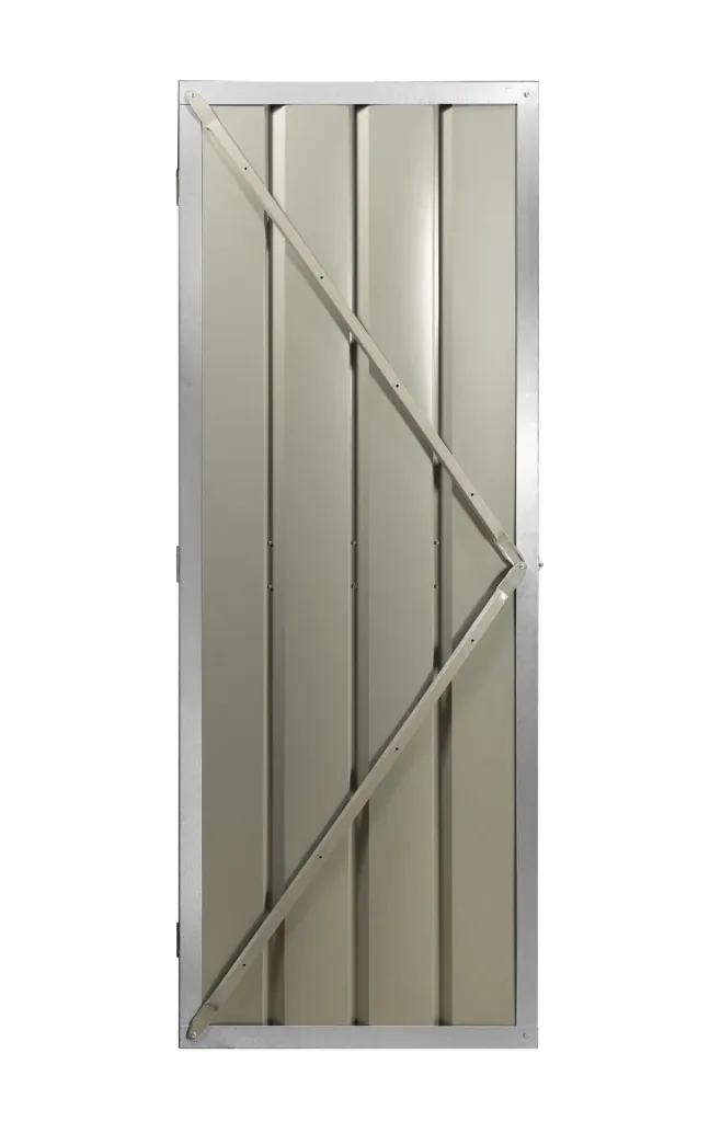 Zusatzschwingtür 176x66 cm, silber metallic, für Skillion, Lean To, Dream