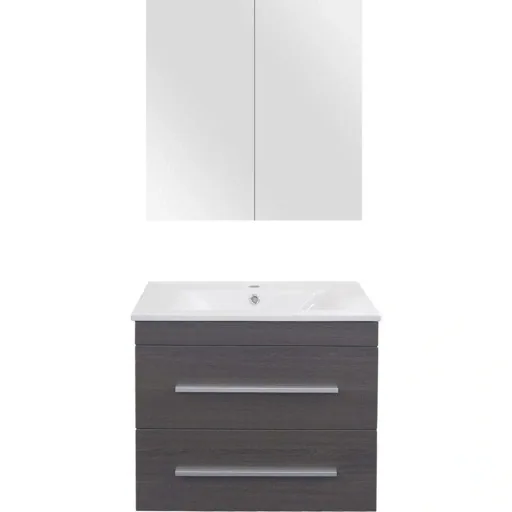 Badezimmermöbel Style 60cm - schwartz Eiche