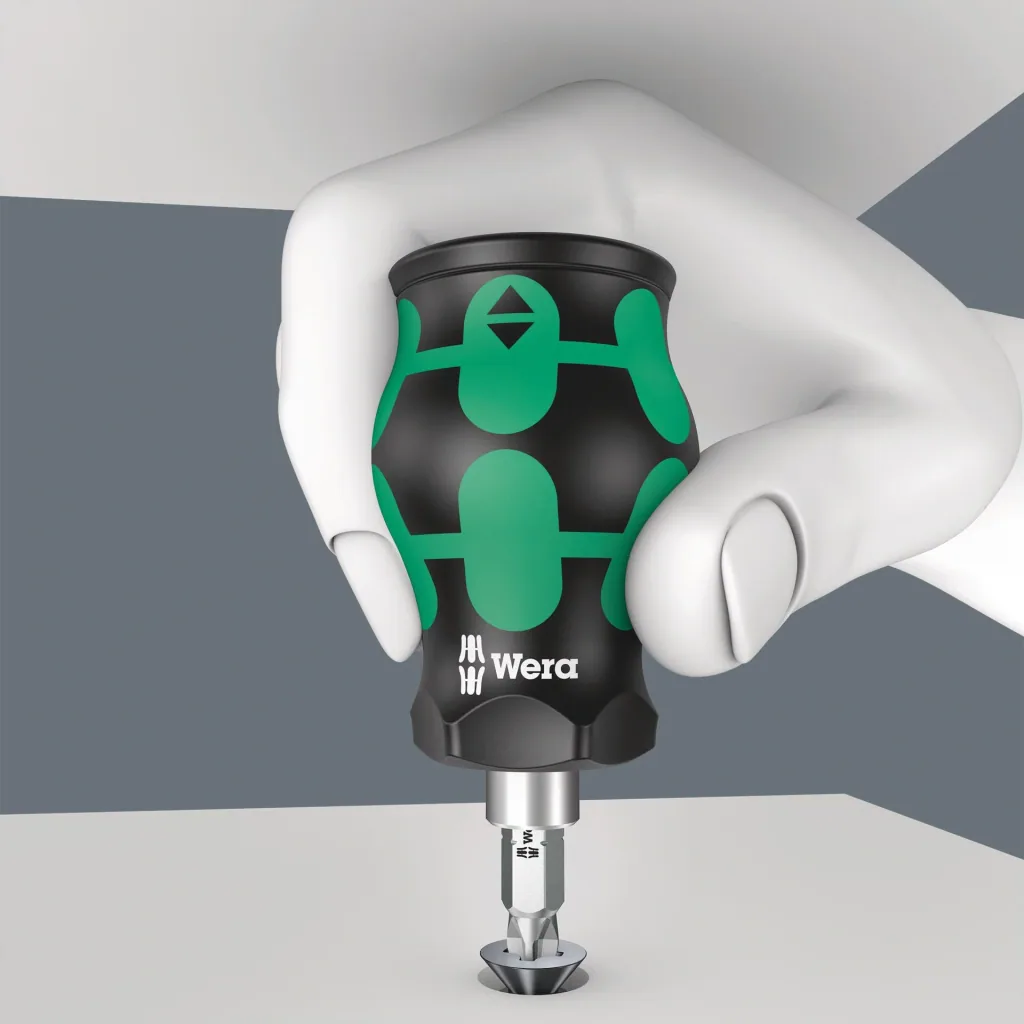 Schraubendreher mit Bithalter Kraftform Kompakt Stubby mit Bit Magazin, 6-teilig