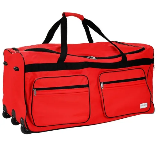 XXL-Reisetasche mit Trolleyfunktion rot 160 L