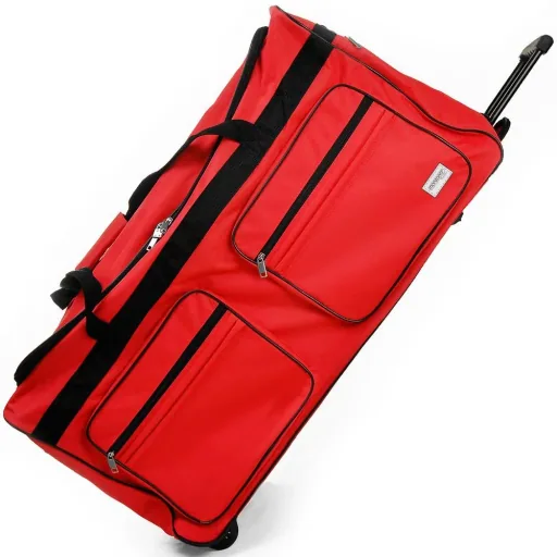 XXL-Reisetasche mit Trolleyfunktion rot 160 L
