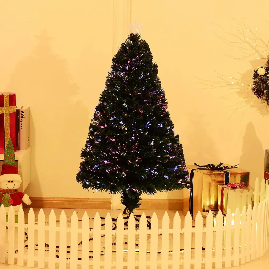 Weihnachtsbaum mit Ständer Lichtfaser 120cm Grün