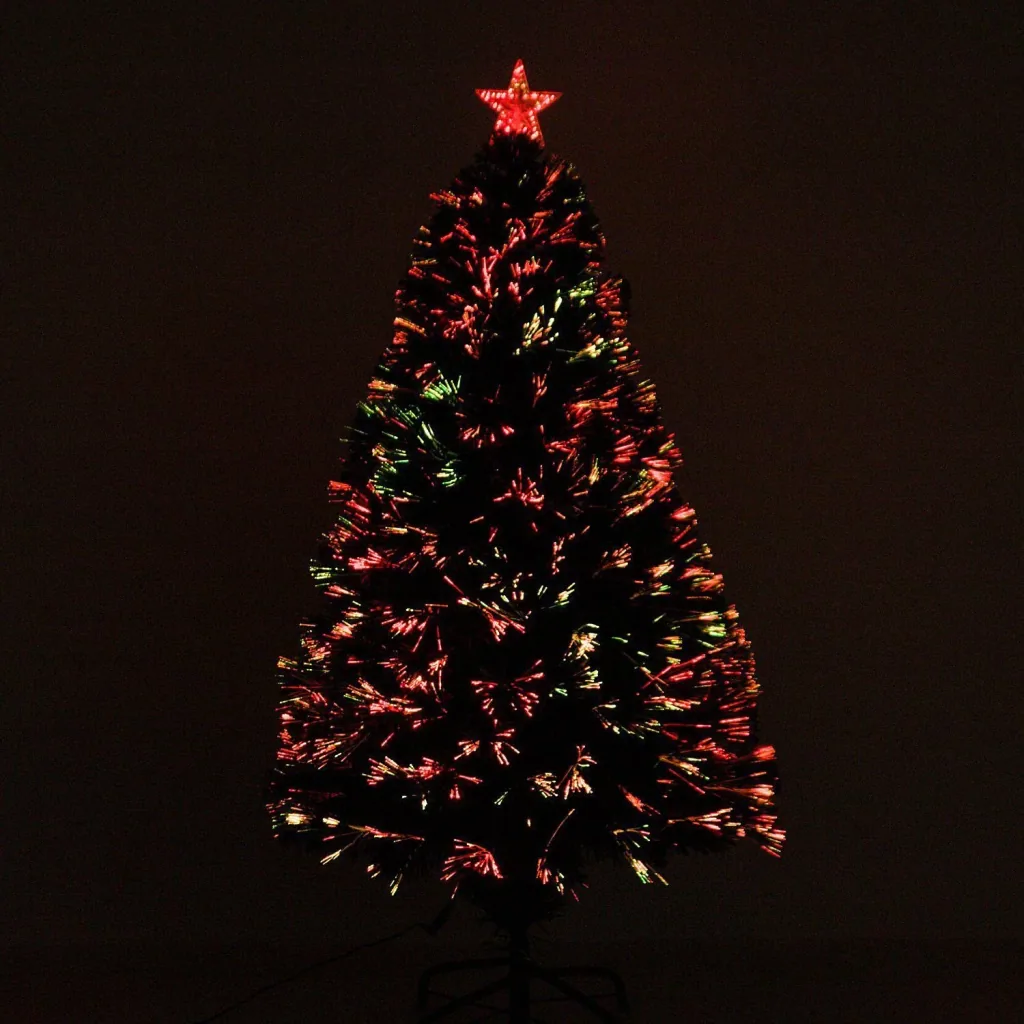 Weihnachtsbaum mit Ständer Lichtfaser 120cm Grün