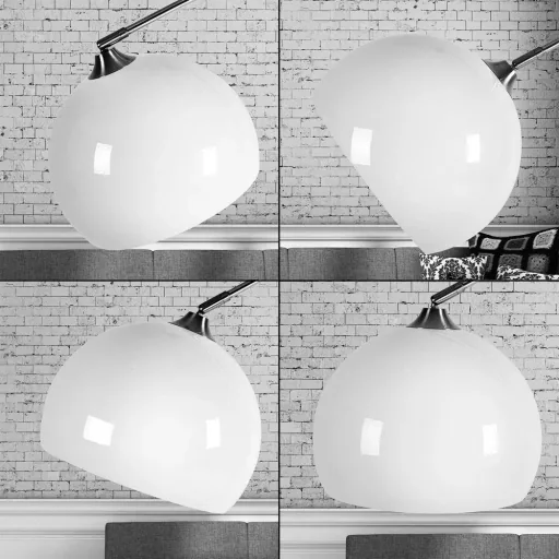 Stehleuchte -220cm verstellbar mit Marmorsockel
