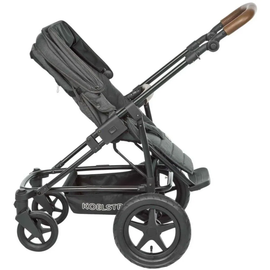 Koelstra Kinderwagen MIT Babytragetasche - Binque Daily Combi Kinderwagen - Schwarz