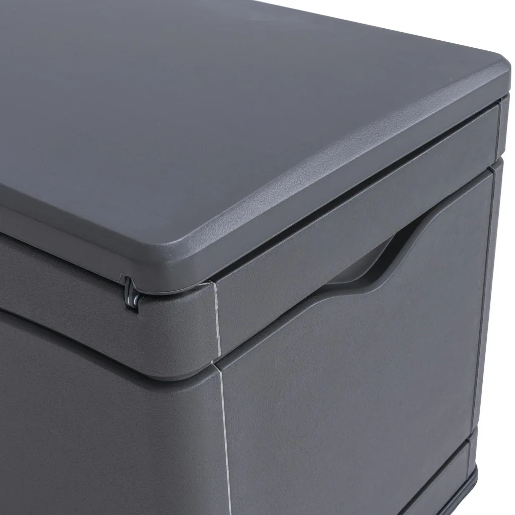 Lifetime Kissenbox 495 L Grau 152.5×61×67 cm – wetterfeste Auflagenbox aus HDPE