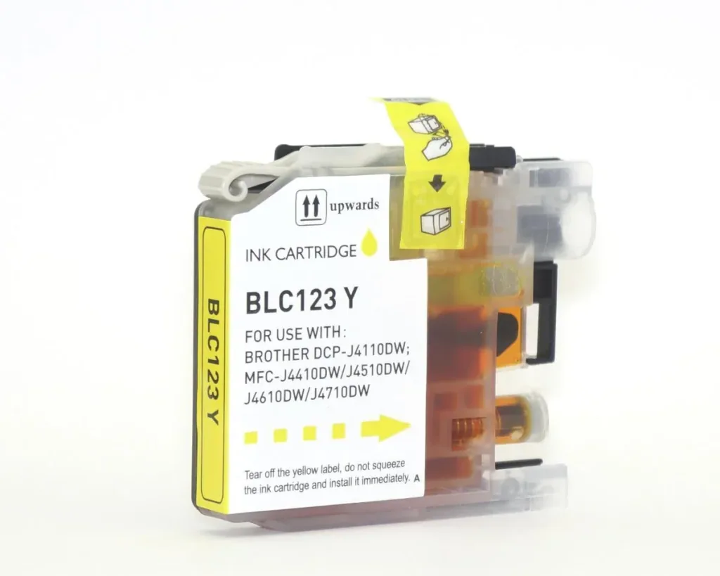 Druckerpatrone für Brother LC123Y08 gelb