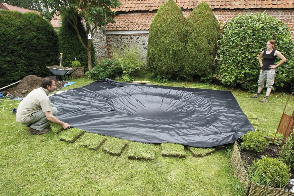 PVC Teichfolie, 0,5 mm, 4 x 3 m