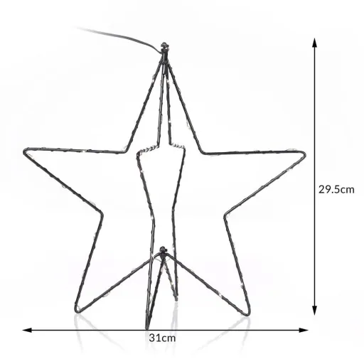 Weihnachtsbeleuchtung Falling Star - Warm White - 3D-Effekt- LED und Perel Smart home Wifi plug- Android & IOS