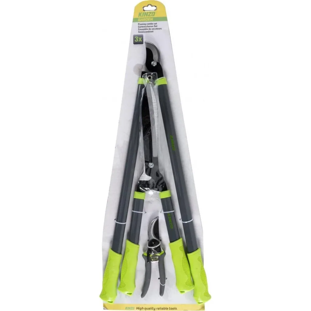 Gartenscheren-Set - Gartenscheren-Kombi-Set - 3-teilig - Gartenschere - Astschere - Heckenschere
