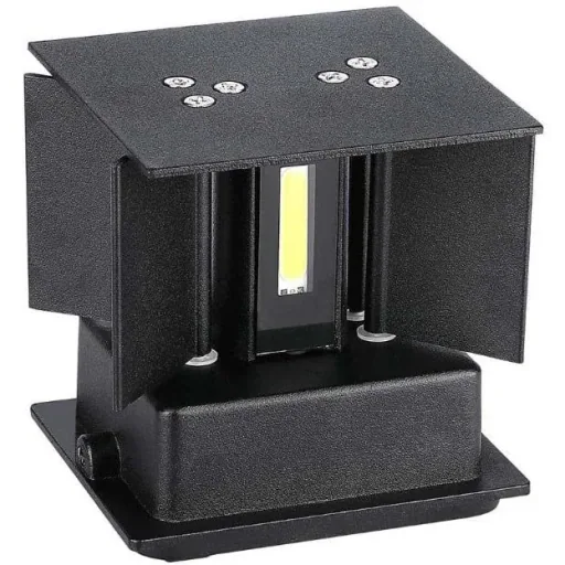 VT-759-12 LED-Wandleuchte - 11W - 3000K - 1360 Lumen - Schwarz
