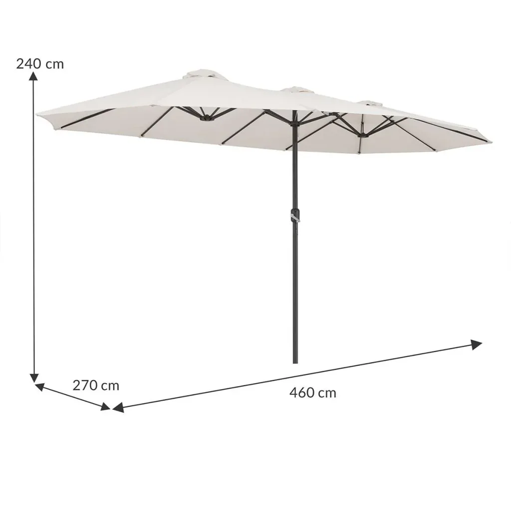 Sonnenschirm - Creme - UV-Schutz 40+